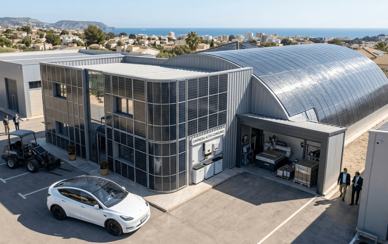 paneles flexibles solares industriales